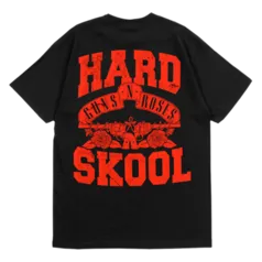 Camiseta Guns N` Roses - Hard Skool (Preta Frente e verso)