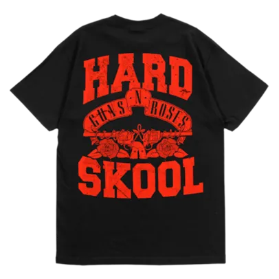 Camiseta Guns N` Roses - Hard Skool (Preta Frente e verso)