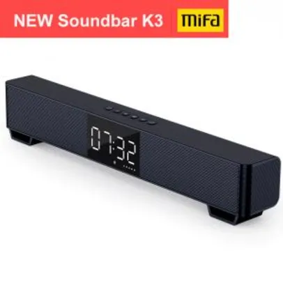Soundbar K3 MIFA Bluetooth Speaker com Display Digital - R$239