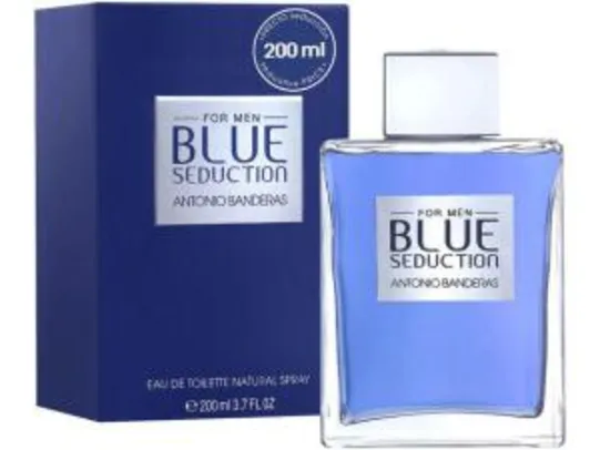 [R$130 com Magalupay] Perfume Antonio Banderas Blue Seduction Masculino - Eau de Toilette 200ml - R$159