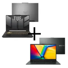 Notebook ASUS TUF Gaming F15 FX507ZC4-HN100 Mecha Gray + Notebook ASUS Vivobook Go 15 E1504FA-NJ1291 Mixed Black