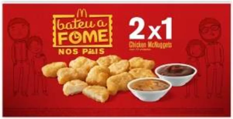 [Mc Donalds] Compre 1 Chicken McNuggets e leve 2 - Pegue Cupom