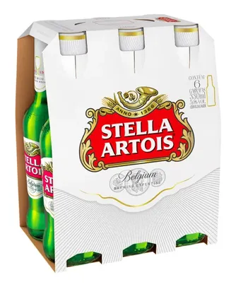 Cerveja Stella Artois Puro Malte 6 UNIDADES 330ML