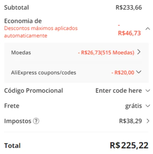 Imagem na descrição da promoção