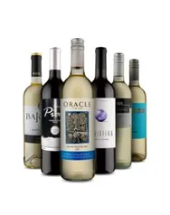 Kit com 6 vinhos por R$ 74,00 com cupom de desconto (R$ 12,40 cada)