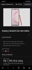 Smartphone Galaxy note 10 lite [R$1799]