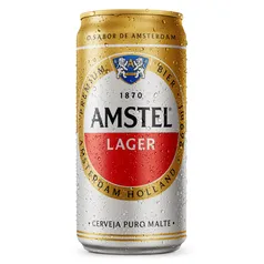 Cerveja Lager Puro Malte Amstel Lata 269ml