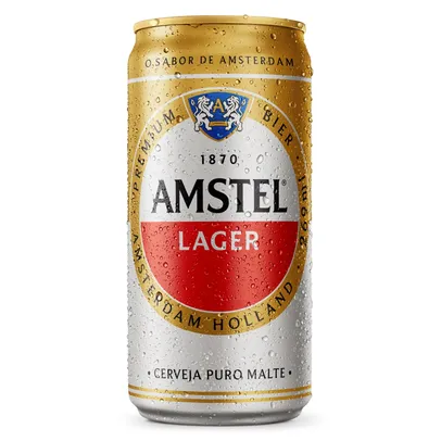 Cerveja Lager Puro Malte Amstel Lata 269ml