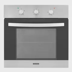 Forno Elétrico Tramontina Inox Basic 60 F3 em Aço Inox e Vidro Temperado Preto com 3 Funções 220 v, 70L