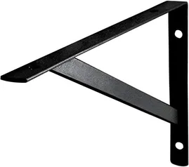 [PRIME] Suporte para Prateleira Simples Mão Francesa 15cm Preto | r$5