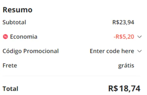 Imagem na descrição da promoção