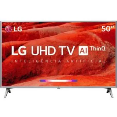 TV LED 50" LG Smart TV UM7500 4K 4 HDMI 2 USB 60Hz - R$1899