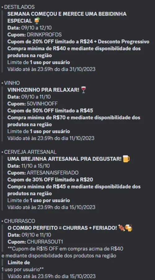 Imagem na descrição da promoção