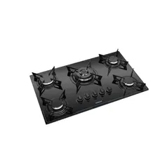 Cooktop 5 Bocas Itatiaia Tripla Chama Midi Pop Art Preto Bivolt