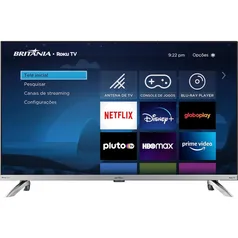 Smart TV 32 Britânia BTV32G7PR2CSGBLH LED Dolby Áudio