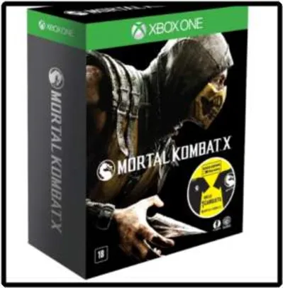 [Saraiva] Mortal Kombat X - Ed. Exclusiva - Inclui Camiseta - Xbox One/PS4 por R$ 121
