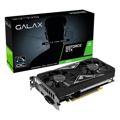 Placa de Vídeo Gamer GALAX EX Plus (1-Click OC) GeForce GTX1650 4GB DDR6