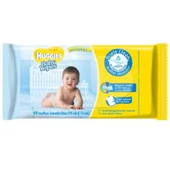 Lenços umedecidos Huggies ou Pompom a partir de 9 centavos a unidade