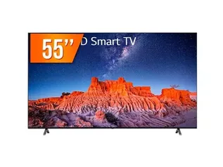 Smart TV LED 55 Ultra HD 4K LG 55UQ801C0SB.BWZ ThinQ AI 3 HDMI 2 USB Wi-Fi Bluetooth