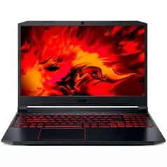 Notebook Gamer Acer Nitro 5 Intel Core i7-10750H, GeForce GTX 1650, 8GB RAM, SSD 512GB, 15.6' Full HD IPS 144Hz, Win11 - AN515-55-79X0