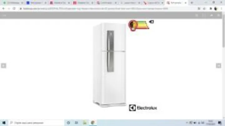 Geladeira electrolux top freezer icemax 402 Litros DF44 | R$2.299