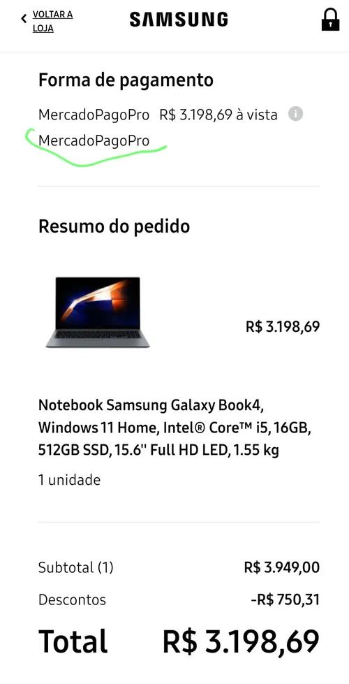 Imagen na descrição da promoção