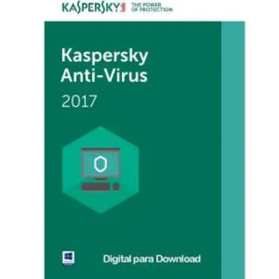 Kaspersky Antivírus 2017 1 PC - Digital para Download R$19.90