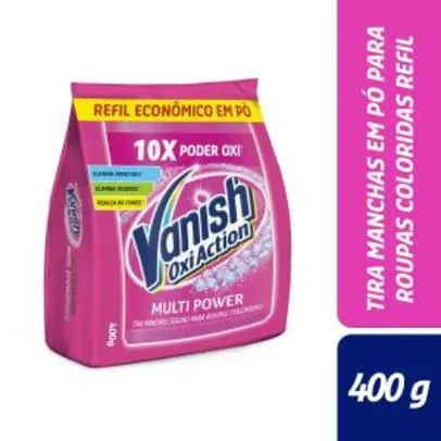 [PRIME+Recorrência] Tira Manchas em Pó Vanish Oxi Action Pink - 400g | R$7