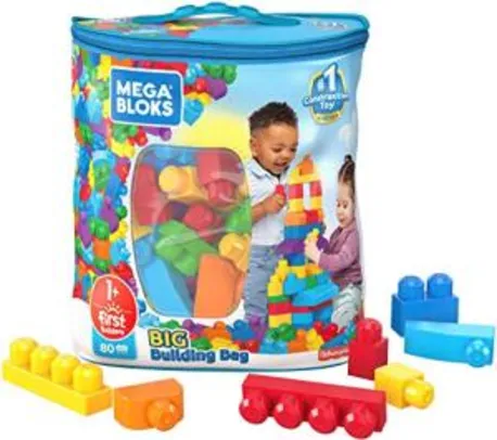 Mattel DCH63, Mega Bloks Sacola de 80 Blocos | R$ 120