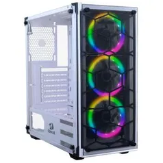 Gabinete Redragon Wheeljack Branco ATX vidro Temp GC-606WH - R$331