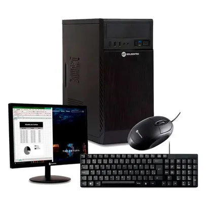 Kit com PC Intel Core i5-2400 3.1GHz 8GB SSD 240GB GT + Monitor LED 19