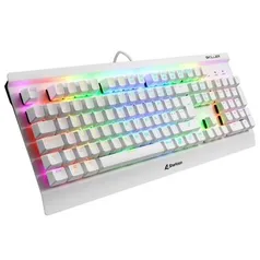 Teclado Gamer Sharkoon Shark Skiller Mech SGK3, RGB, Switch Kailh Brown, Branco