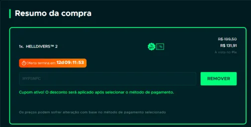 Imagen na descrição da promoção