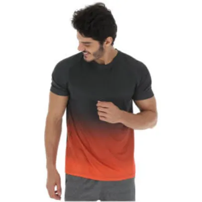 Camiseta Oxer Radiance - Masculina - Cinza Escuro e Laranja