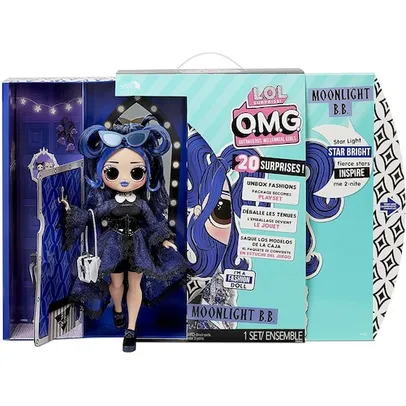 LOL Surprise OMG Moonlight B.B. Fashion Doll - Dress Up Doll Set com 20 surpresas para meninas