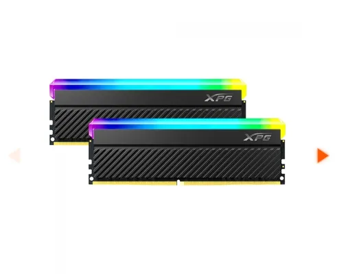 Memória DDR4 XPG Spectrix D45, RGB, 16GB (2X8GB), 3600MHz, Black, AX4U36008G18I-DCBKD45G