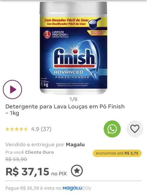 Imagem na descrição da promoção