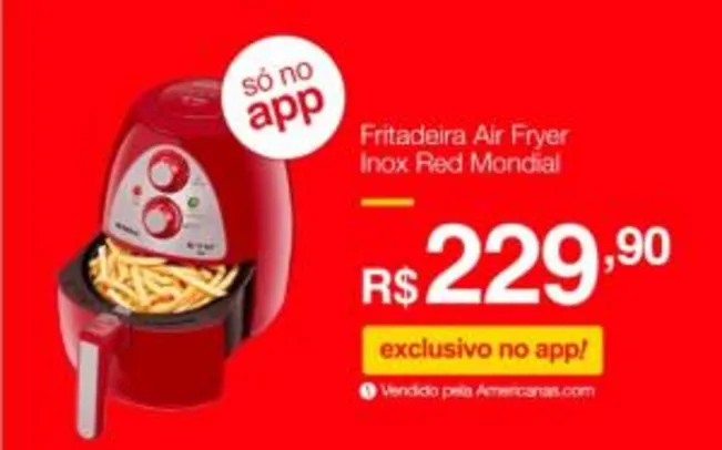 Air Fryer Inox Red da Mondial