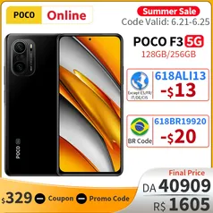 Smartphone POCO F3 Global 128GB 6GB | R$1.572