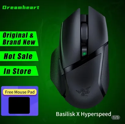 Mouse basilisk x hyperspeed sem fio gaming mouse bluetooth16000dpi