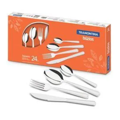 Faqueiro Tramontina Buzios Inox 23799071 - 24 peças | R$36