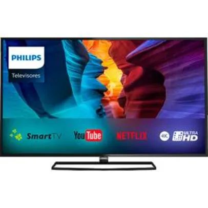 [SHOPTIME] Smart TV LED 40" Philips 40PUG6300 Ultra HD 4K Dual Core 4 HDMI 2 USB 840Hz - R$1567