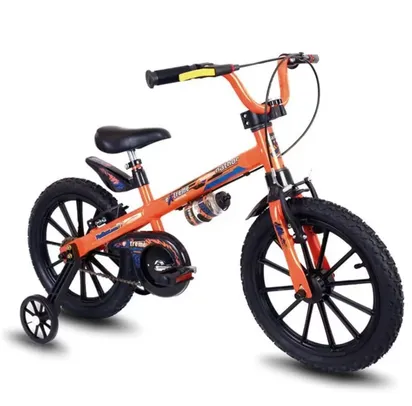 Bicicleta Infantil Nathor - Aro 16 Com Rodinhas Menino Extreme