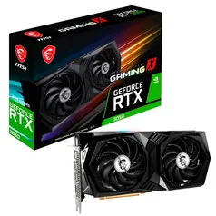 Placa de Vídeo RTX 3050 Gaming X 8G MSI NVIDIA Geforce, 8GB GDDR6, RGB, DLSS, Ray Tracing - Geforce 