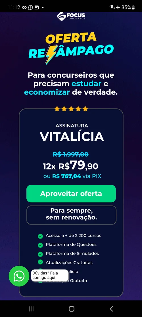 Imagem na descrição da promoção