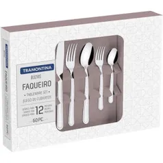 Faqueiro Inox Tramontina - 60 Peças Búzios | R$ 100