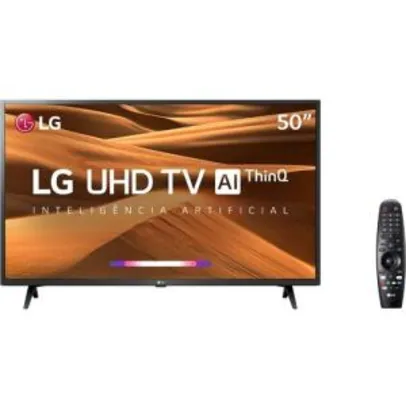 Smart TV Ultra HD 4K LED 50” LG 50UM7360 + Smart Magic | R$1.709