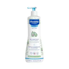 Mustela BR Gel Lavante Suave Com Abacate Orgânico 750Ml - Sabonete Líquido Corpo e Cabelo Para Bebês, 93% De Ingredientes De Origem Natural