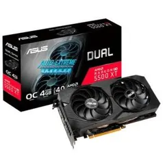 Placa de Vídeo Asus Dual AMD Radeon RX 5500 XT EVO, 4GB, 14.0 Gbps, GDDR6, FidelityFX, Anti-Lag, Image Sharpening