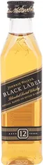 JOHNNIE WALKER Whisky Black Label 12 anos, 50ml